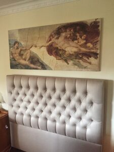 NDIS Vintage Bedhead attached to a wall