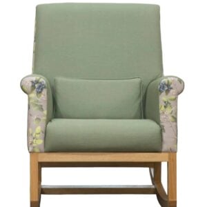 Wentworth Care Rocking Chair Eucalyptus Bud Stone Tessuto Zucchini 1