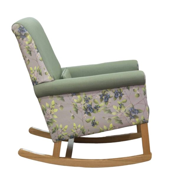 Wentworth Care Rocking Chair Eucalyptus Bud Stone Tessuto Zucchini 4
