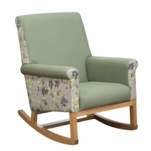Wentworth Care Rocking Chair Eucalyptus Bud Stone Tessuto Zucchini 8