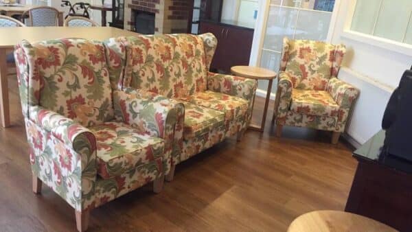 Bowman 2 seater and chairs rotated