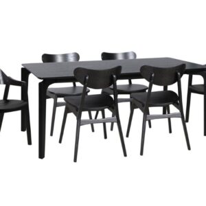 Nordic 1800x900 Table Black 4xFinland Veneer Black 2xNorway PU Black