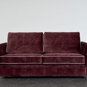 Quinn 3 Seater Lexie Oxblood with Lovely Almond Piping (2)