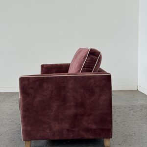 Quinn 3 Seater Lexie Oxblood with Lovely Almond Piping (4)