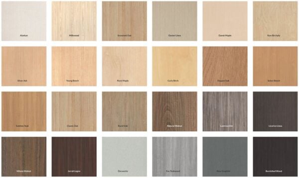 Laminex Standard colours