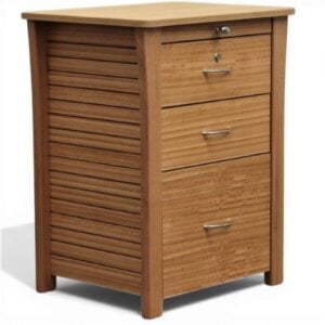 Linear Large Bedside Table 3 Drawer