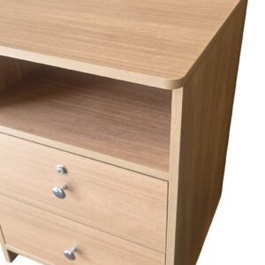 Carla Bedside Rounded Top and Knobs