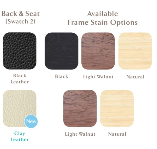 Juno Chair Stain and Fabric colours 1