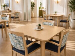 Lenny Table and Chairs Blue 4