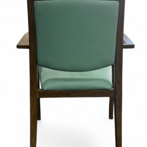 Lenny timber look Aluminium Chair Walnut back