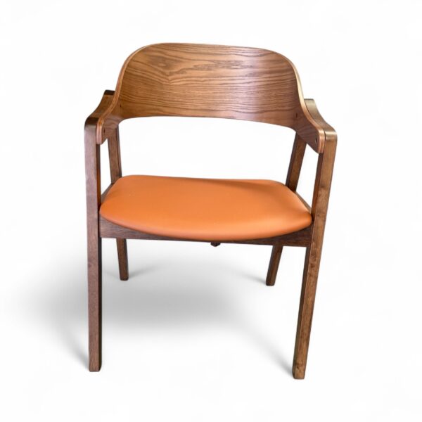 Norlane Chair Light Walnut with Cognac seat 1
