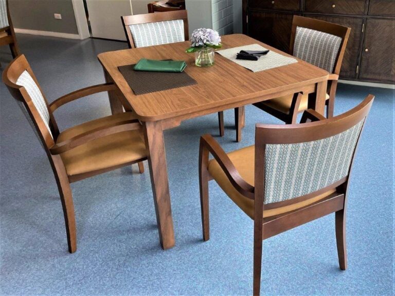 Respect Tongala Carrington Dining Table Florentine Walnut 5 with Martina Chairs