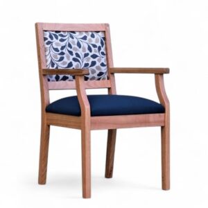 amy dining chair with arms anya navy 1