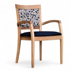 martina dining chair with arms anya navy vinyl seat 1