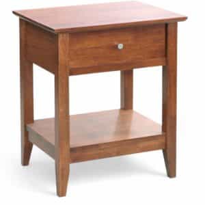 quadrat 500 bedside table teak