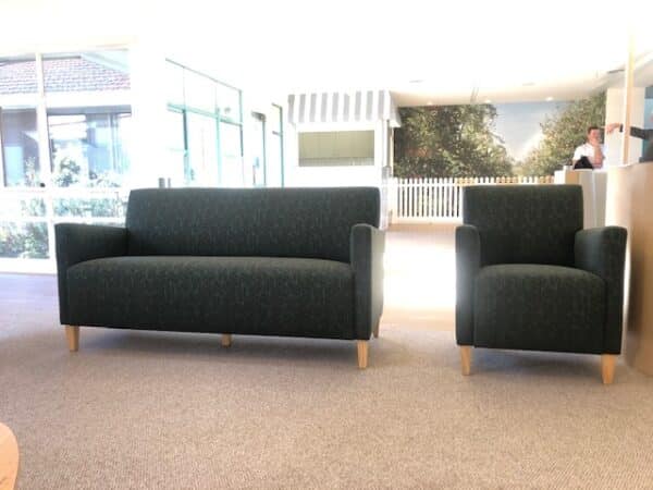 Bentley 3 seater and armchair