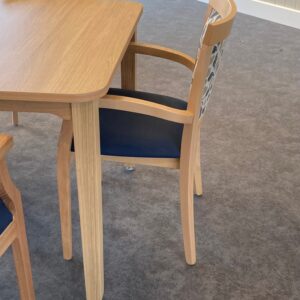 Carrington Table with Marta and Amy Chairs closeup 2 scaled