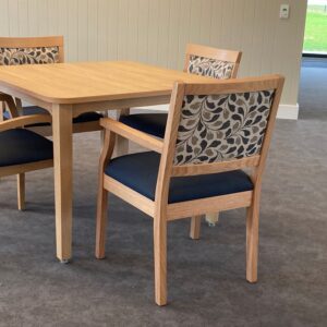 Carrington Table with Marta and Amy Chairs closeup scaled