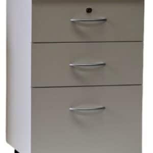 Crown 3 Drawer Bedside