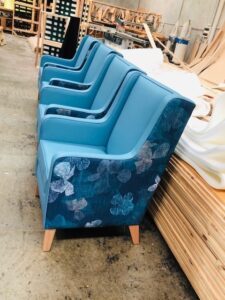 St Basils marlena chair lined up