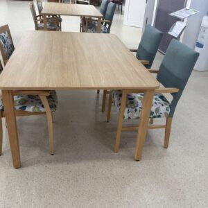 Yarrawonga Health Provence Marta Chairs Java Teal Elegant Oak tables 14