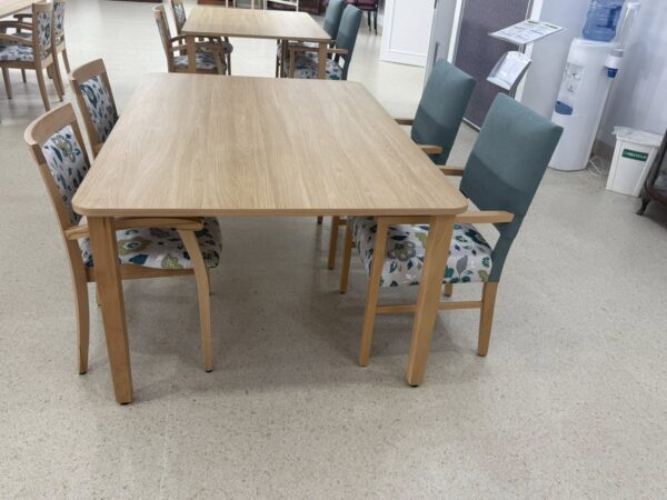 Yarrawonga Health Provence Marta Chairs Java Teal Elegant Oak tables 14