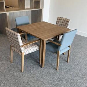 Balmoral chairs and high clearance dining table