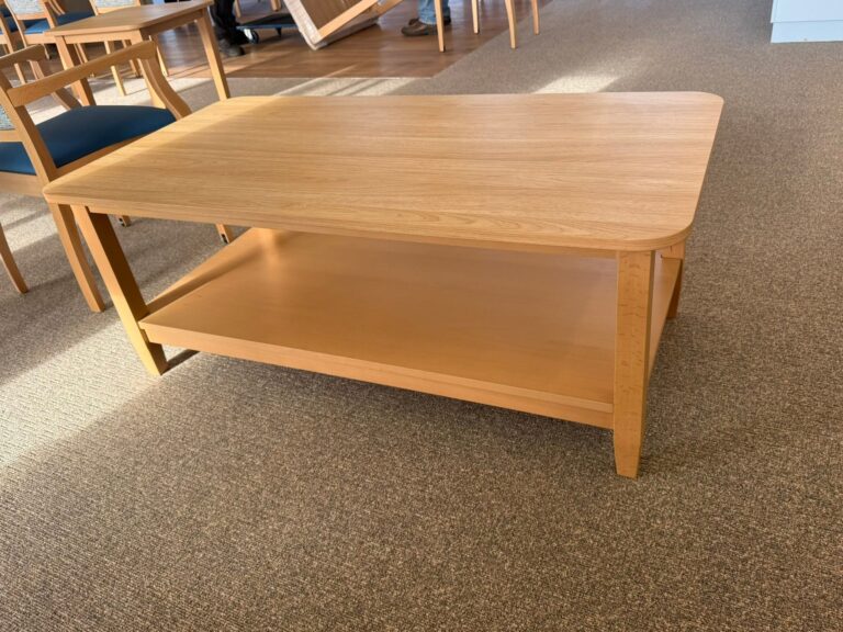 Woodend Nova 1200 Coffee Table with shelf Elegant Oak 3