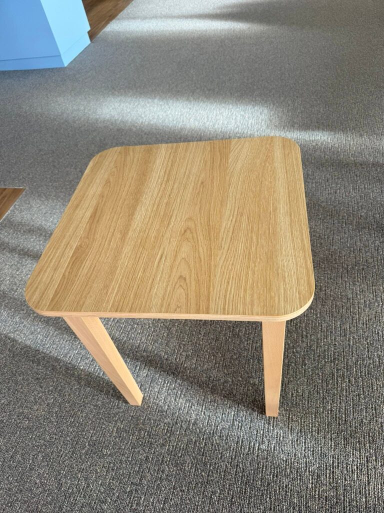 Woodend Nova Square Coffee Table Elegant Oak Top