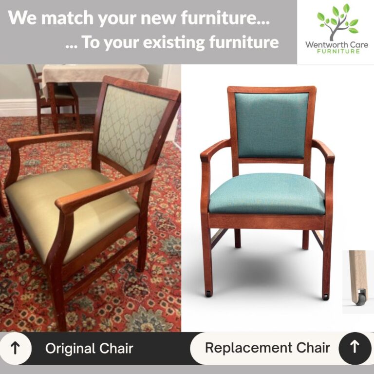Twilight Glengarry before and after Stephanie dining chairs with front castors