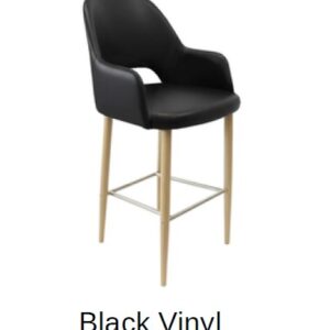 New Orleans Bourbon Black Vinyl Oak Legs