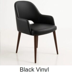 New Orleans Bourbon Black Vinyl Seat