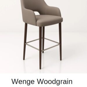 New Orleans Bourbon Wenge Woodgrain Bar Stool